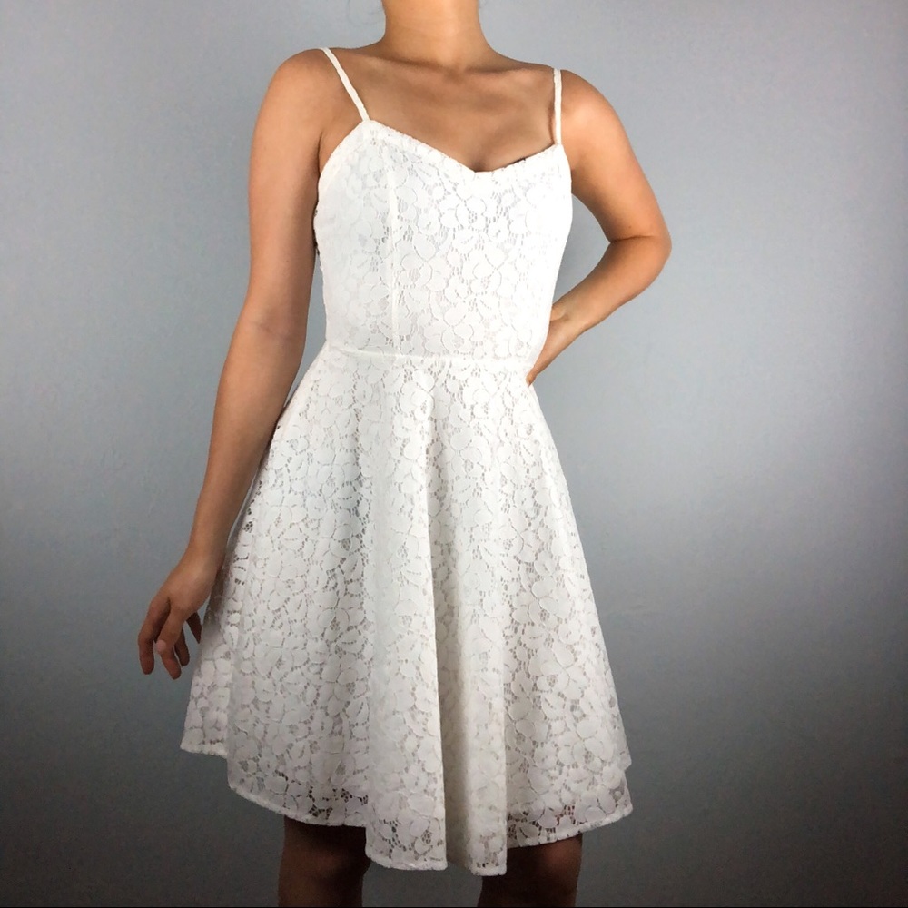 Cotton On | White Floral Lace Dress
